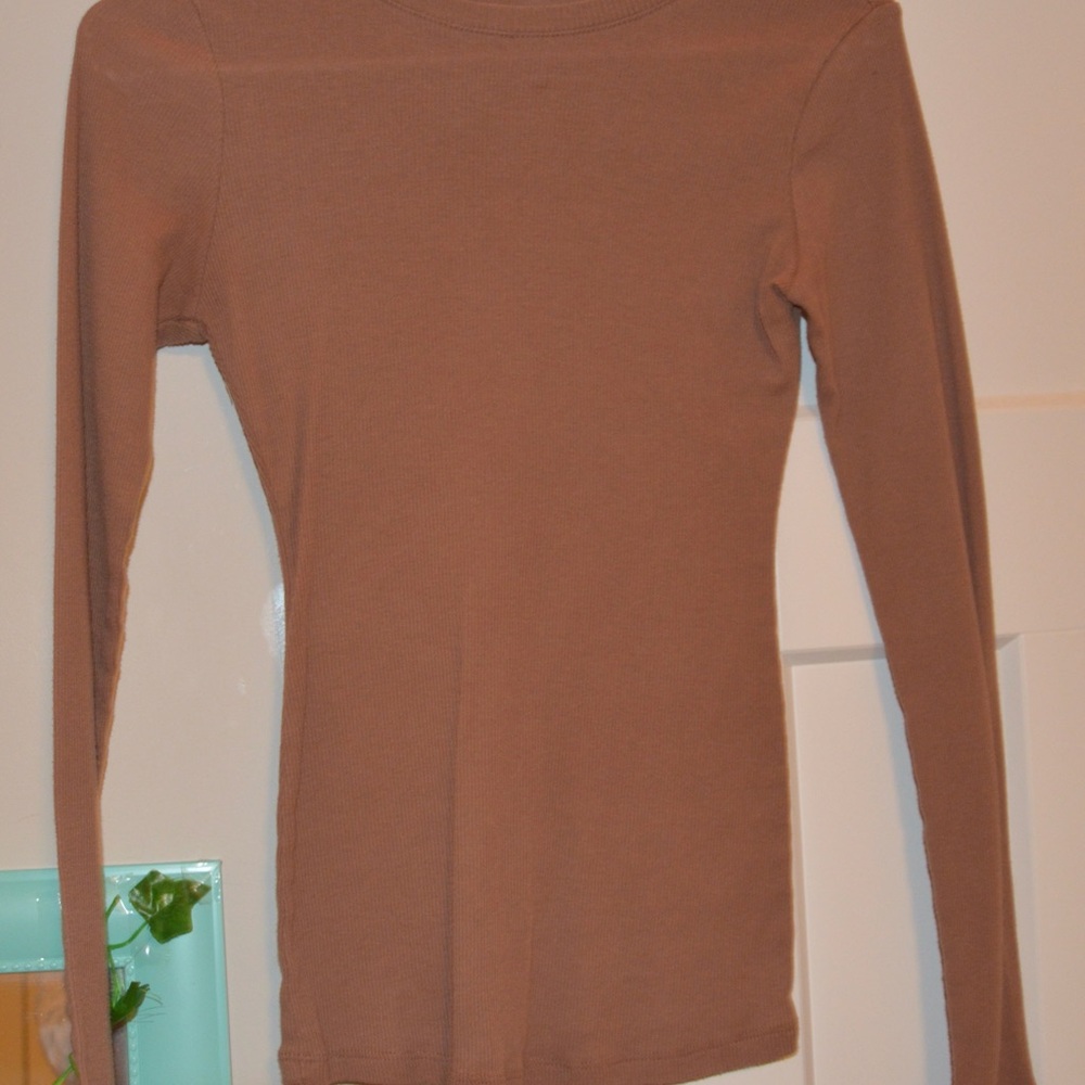Brown Long Sleeve Top